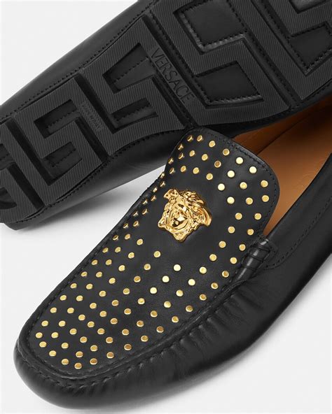 versace medusa driving loafers|Versace loafers women.